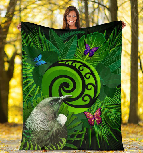 new-zealand-premium-blanket-koru-fern-mix-tui-bird-tropical-floral