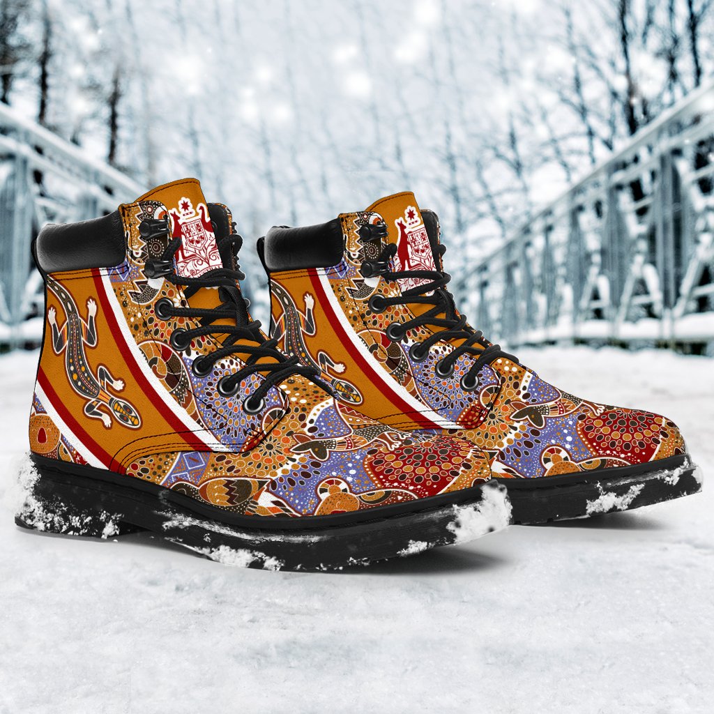 aboriginal-boots-lizard-kangaroo-patterns-australia-coat-of-arms-all-season