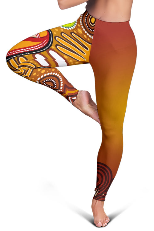 leggings-aboriginal-family-with-dot-painting-art