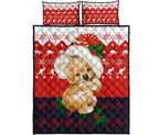 christmas-quilt-cover-set-koala-bed-set-kangaroo-symbol-snowflakes