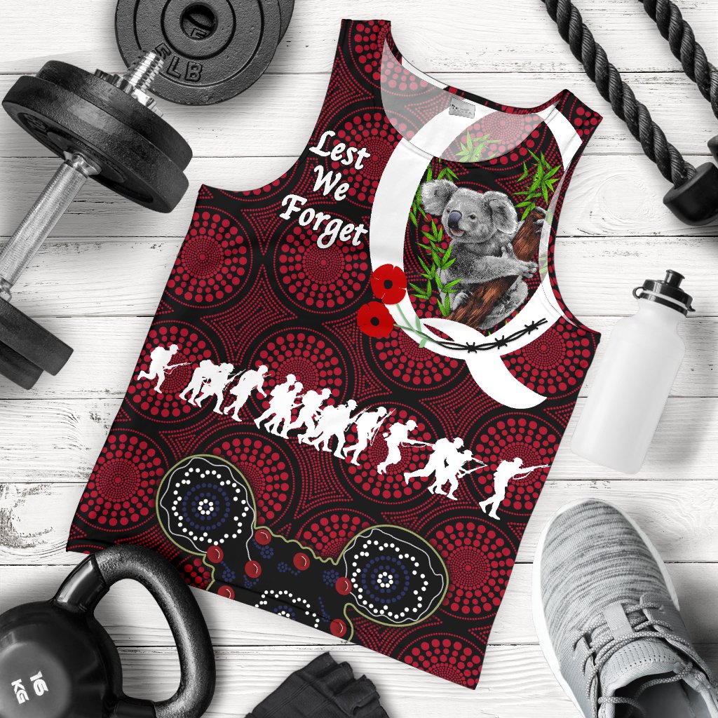 australia-mens-tank-top-queensland-reds-lest-we-forget-koala