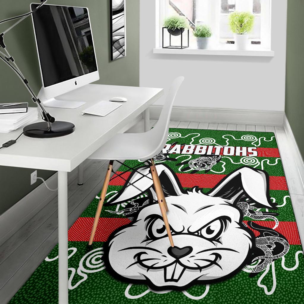 rabbitohs-indigenous-area-rug-rabbit-head