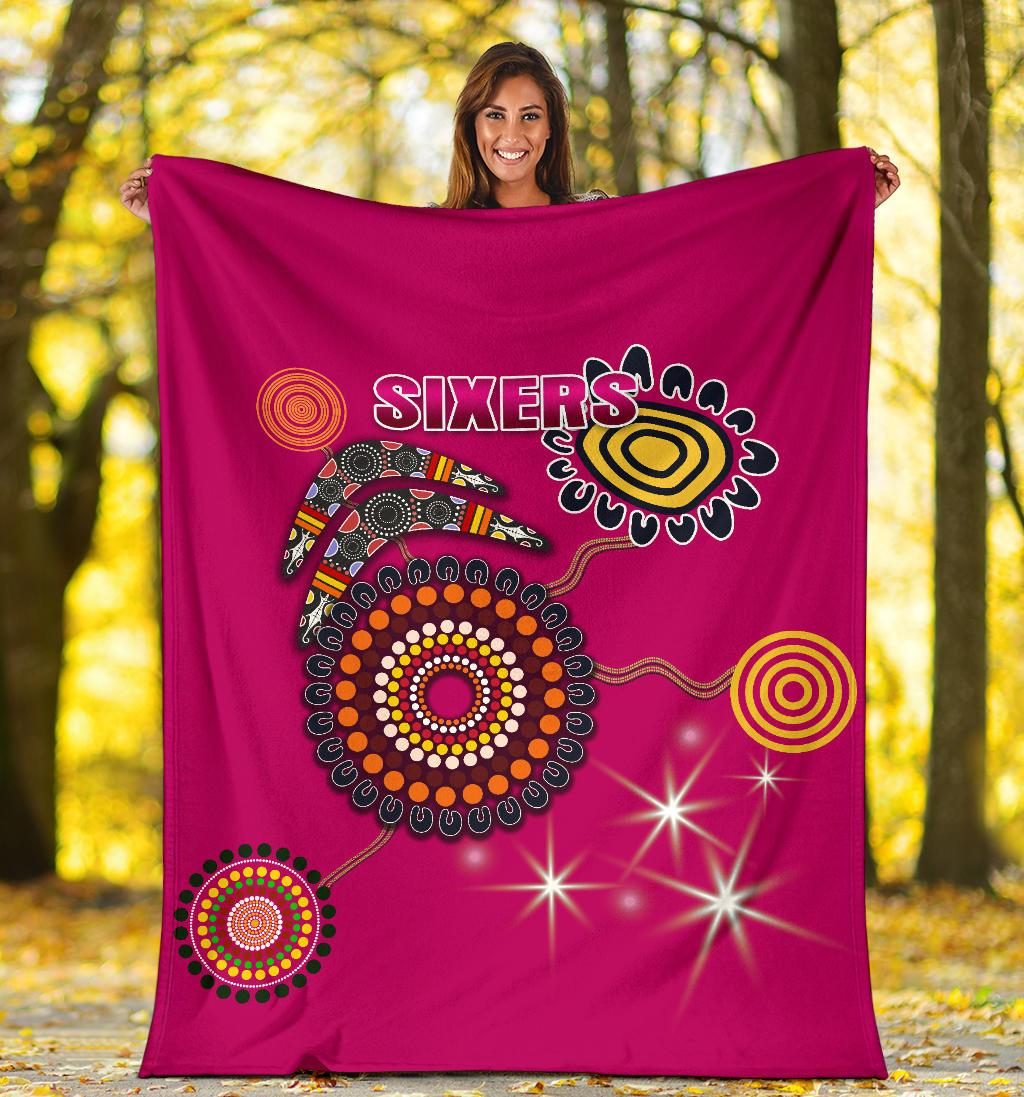 sydney-premium-blanket-sixers-indigenous-magenta