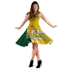 Women's Dress - Australia Coat Of Arm In Rugby Style - Vibe Hoodie