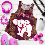 Queensland Women Racerback Tank Indigenous Reds - Vibe Hoodie