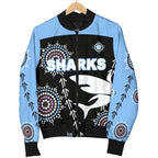 cronulla-womens-bomber-jacket-sharks-simple-indigenous-black
