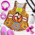 Racerback Tanks - Aboriginal Family With Dot Painting art - Vibe Hoodie