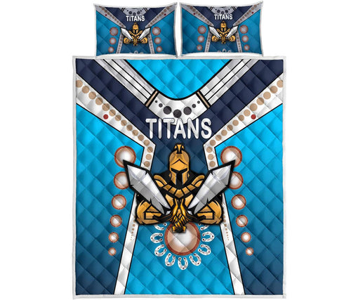 gold-coast-quilt-bed-set-titans-gladiator-simple-indigenous