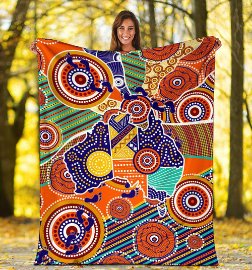 aboriginal-premium-blanket-australian-map-dot-painting