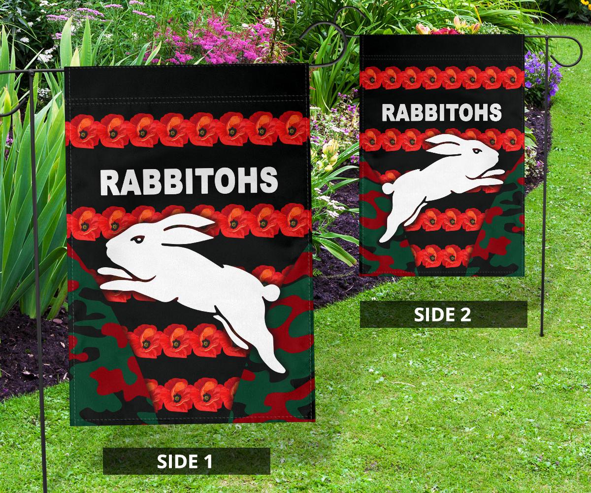 south-sydney-rabbitohs-flag-anzac-day-poppy-flower-vibes