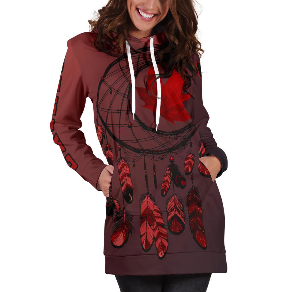 canada-maple-leaf-dreamcatcher-hoodie-dress