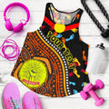 Custom  Racerback Tanks - Aboriginal Style & Flag, Dot Painting - Vibe Hoodie