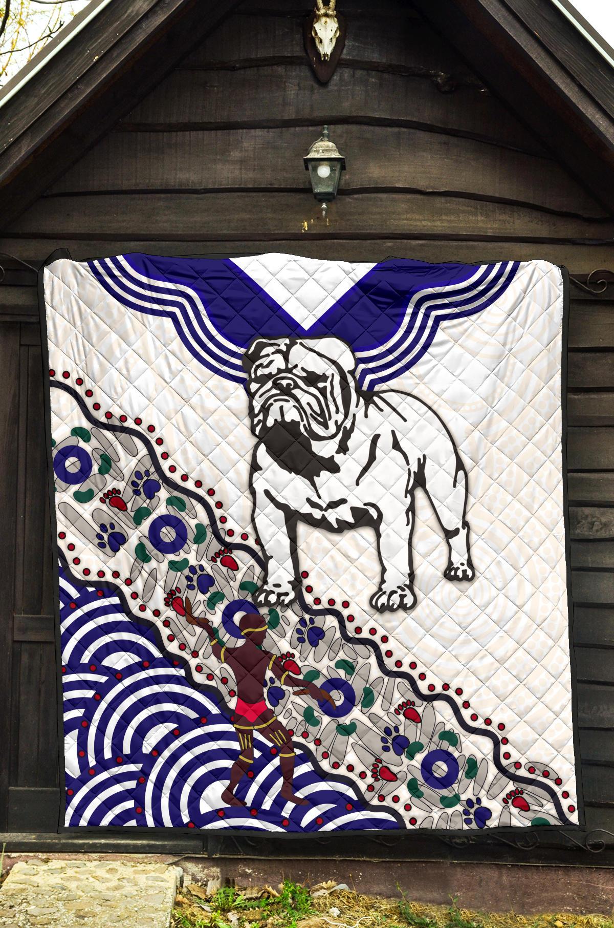 bulldogs-premium-quilt-indigenous