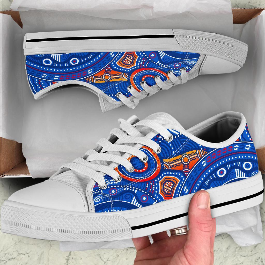 aboriginal-low-top-shoe-indigenous-footprint-patterns-blue-color
