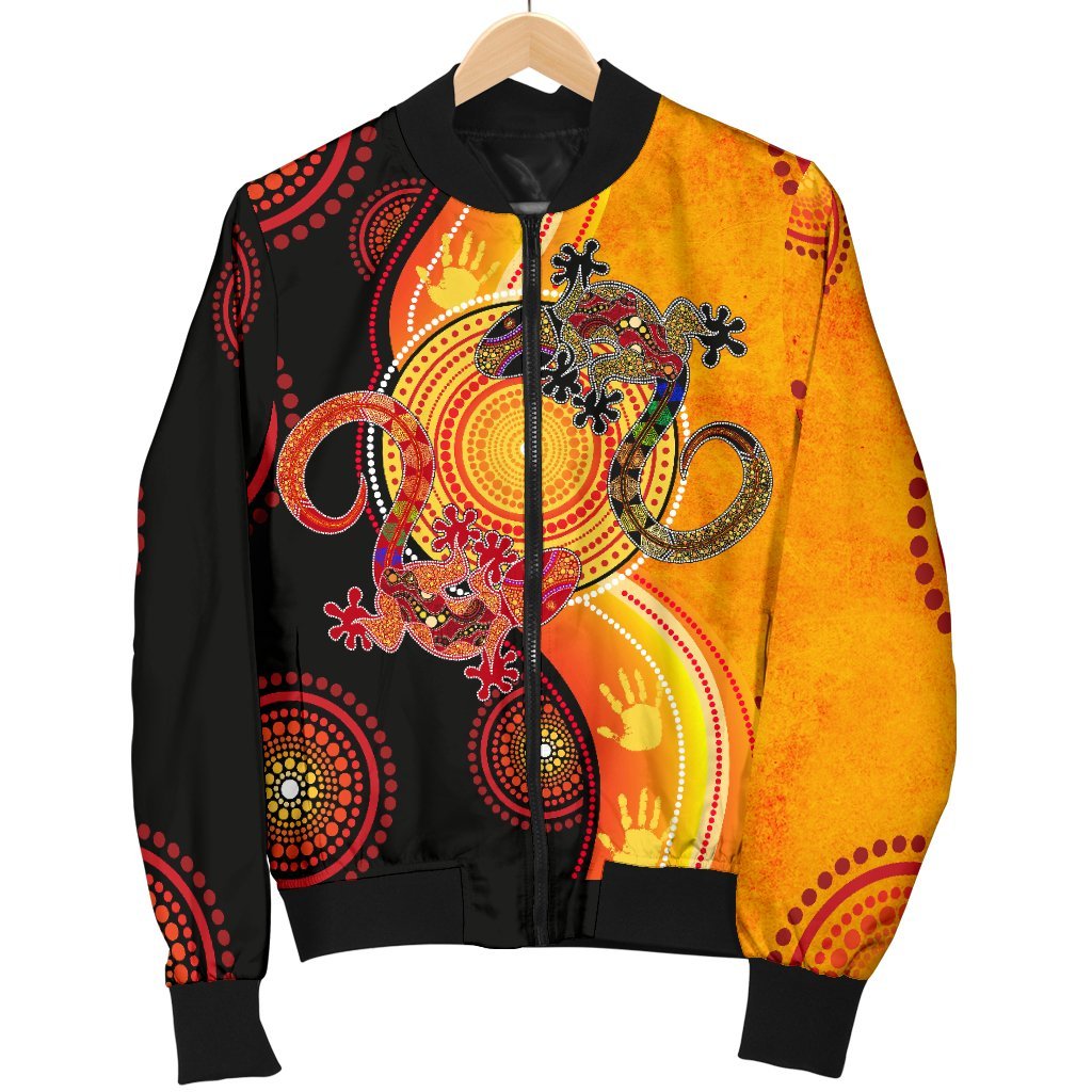 aboriginal-mens-bomber-jacket-couple-aboriginal-lizards