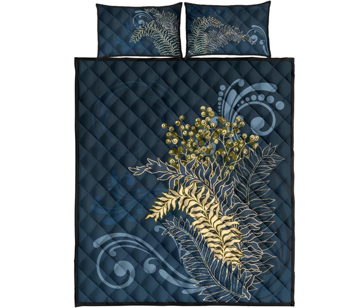 new-zealand-silver-fern-quilt-bed-set-navy