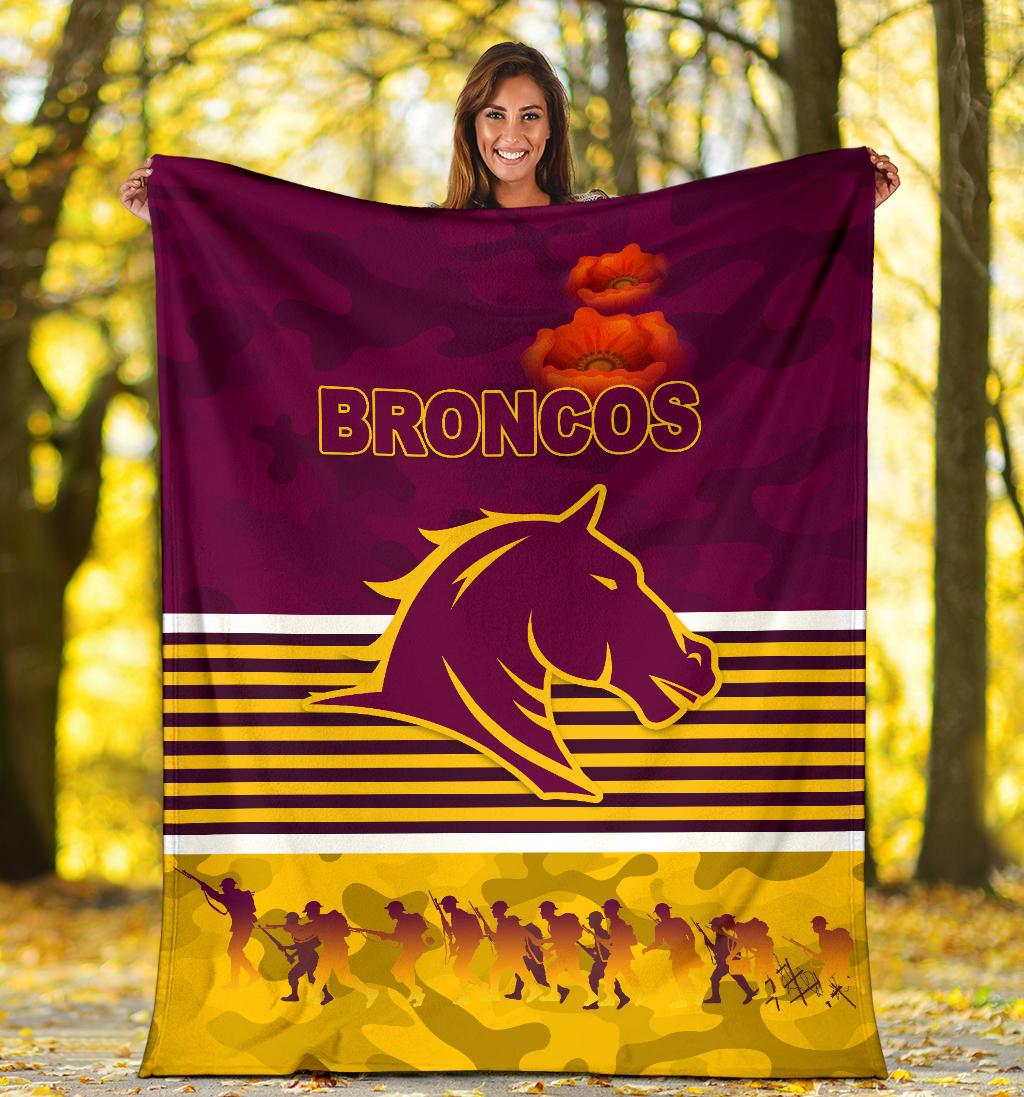 brisbane-broncos-premium-blanket-anzac-day-simple-style-maroon