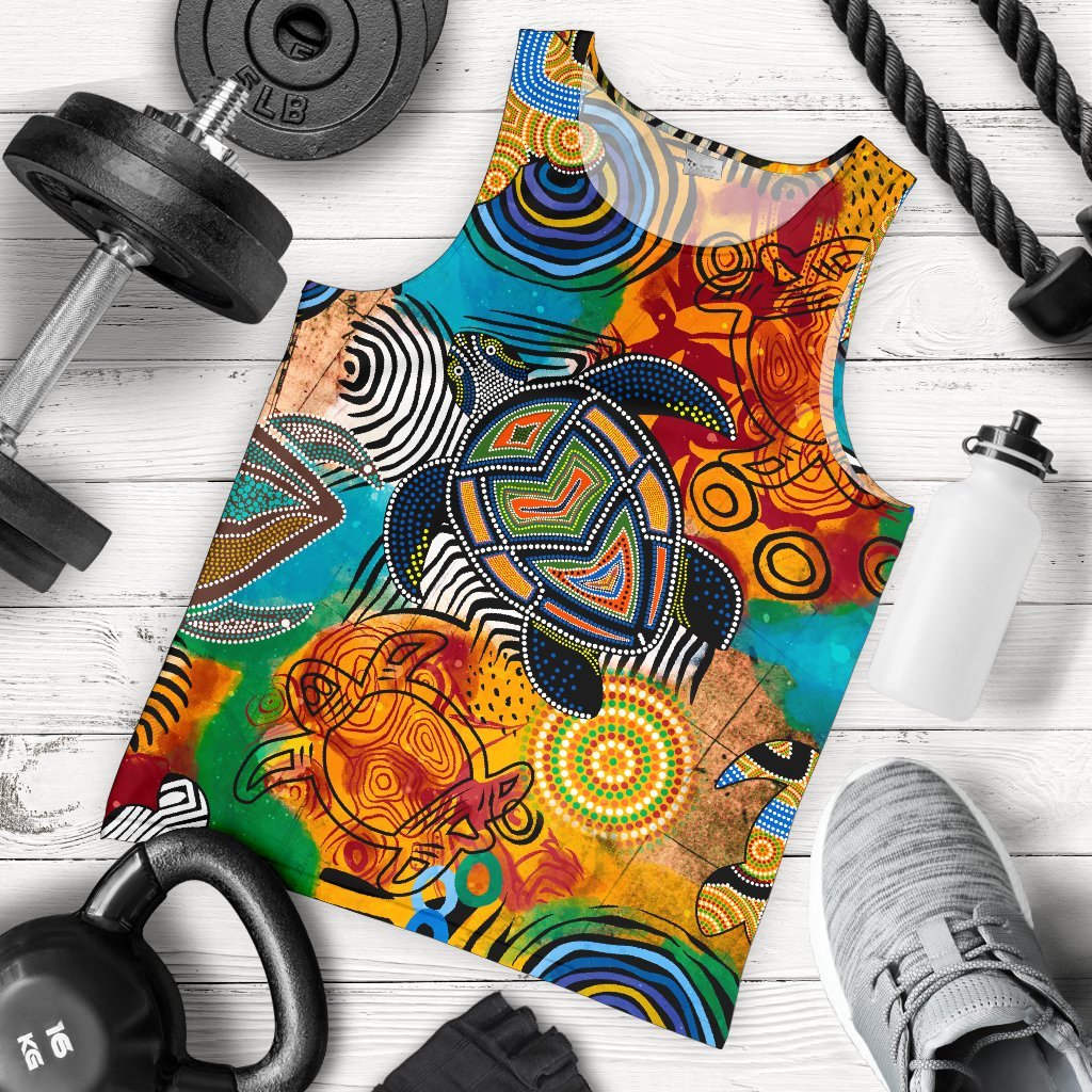 aboriginal-mens-tank-top-turtle-indigenous-art