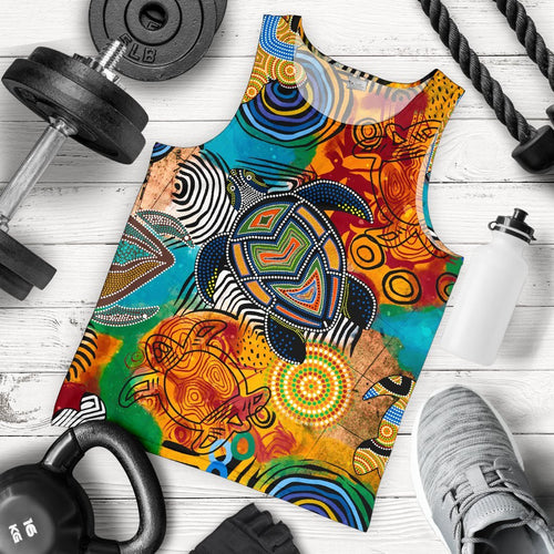 aboriginal-mens-tank-top-turtle-indigenous-art