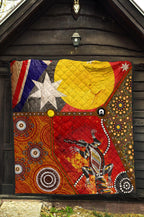 premium-quilt-aboriginal-dot-painting-flags-crocodile