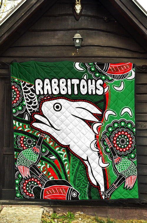 rabbitohs-premium-quilt-indigenous-survival-world