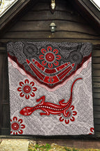 aboriginal-premium-quilt-indigenous-boomerang-and-lizard-art