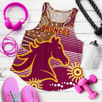 Broncos Super Women Racerback Tank Indigenous Brisbane - Vibe Hoodie