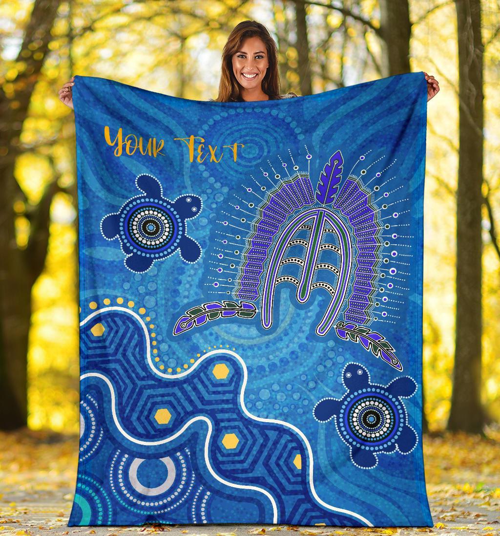 torres-strait-personalised-premium-blanket-dhari-and-turtle