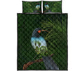 huia-bird-new-zealand-quilt-bed-set