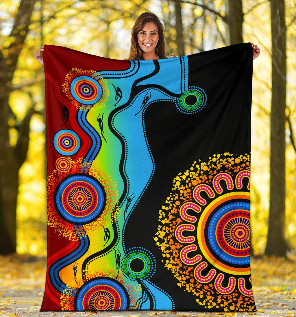 premium-blanket-aboriginal-blanket-blue-dream