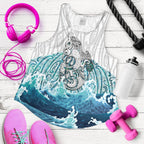 Maori Manaia The Blue Sea Women'S Racerback Tank, White - Vibe Hoodie