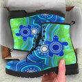 1staustrali-aboriginal-leather-boots-aboriginal-turtle-family
