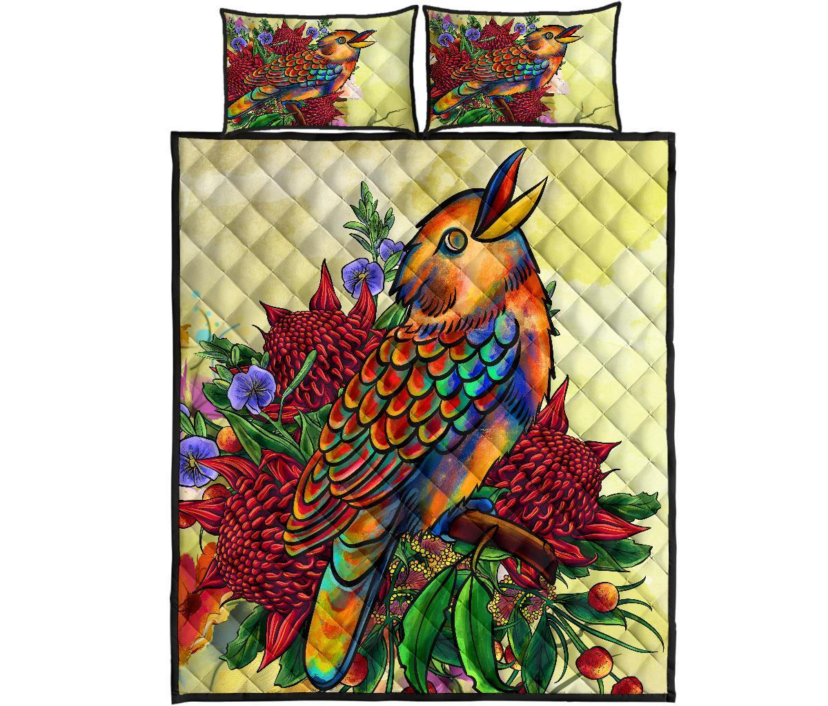 quilt-bed-set-australia-kookaburra-with-waratah