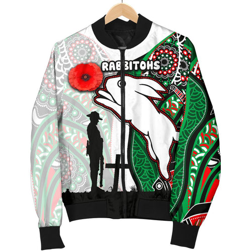 custom-personalised-rabbitohs-mens-bomber-jacket-indigenous-anzac-day