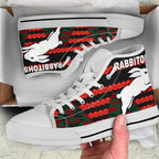 south-sydney-rabbitohs-high-top-shoe-anzac-day-poppy-flower-vibes