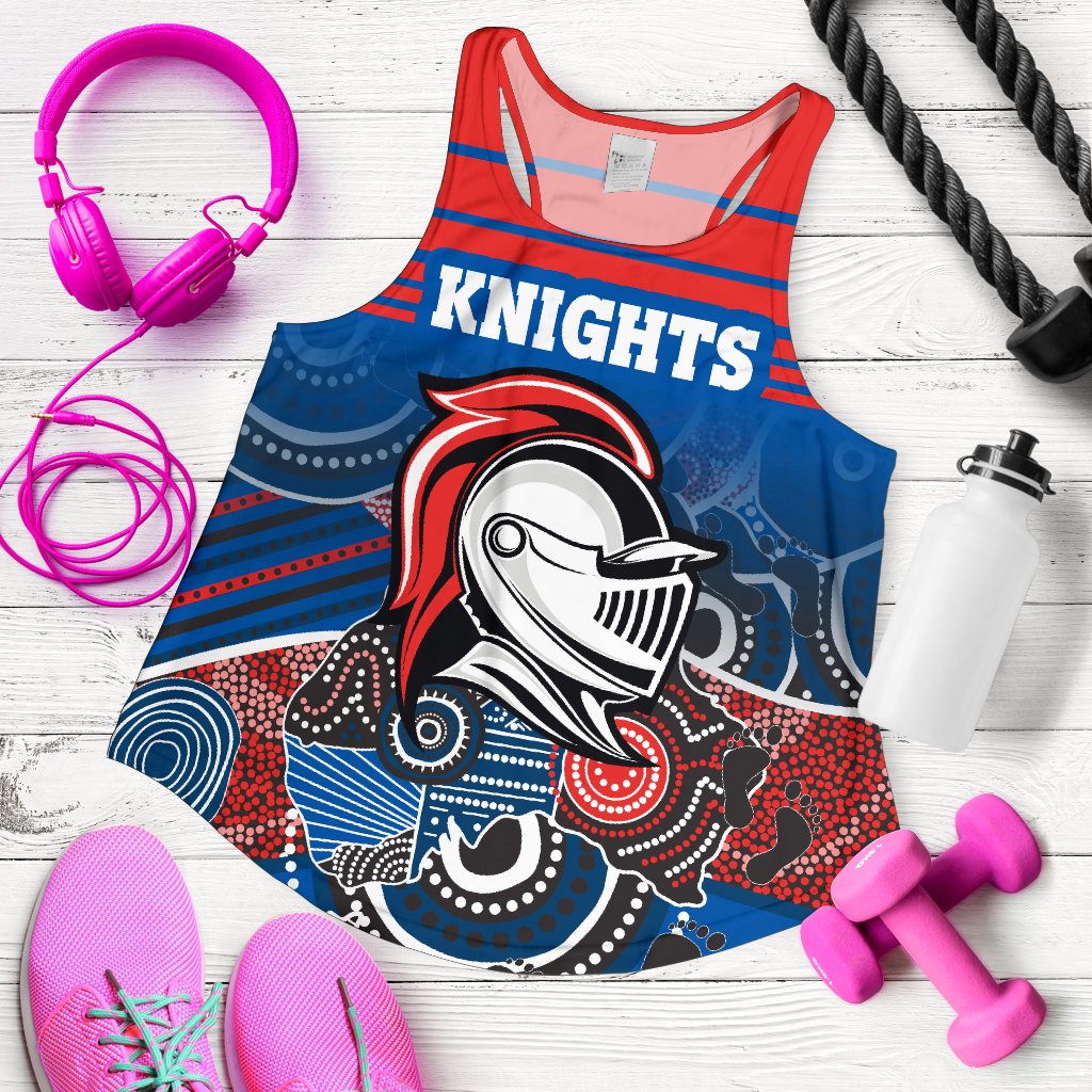 (Custom Personalised) Knights Women Tank Top Aboriginal Horizontal Style - Vibe Hoodie