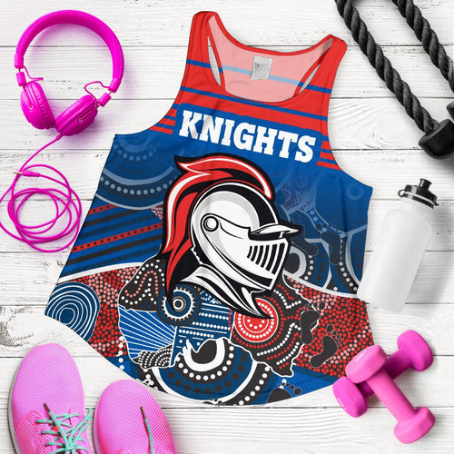 (Custom Personalised) Knights Women Tank Top Aboriginal Horizontal Style - Vibe Hoodie