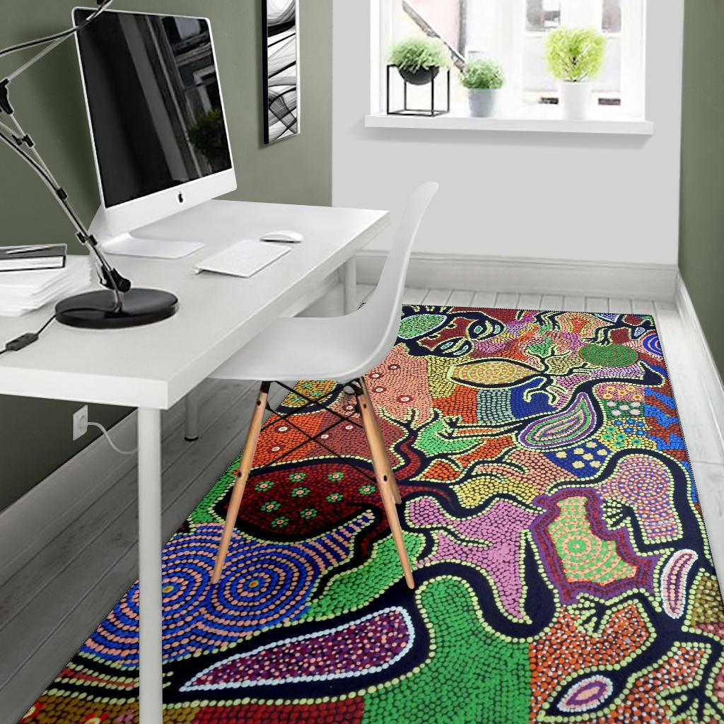 area-rug-aboriginal-dot-art-painting-with-australia-animal
