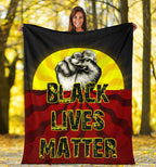 premium-blanket-aboriginal-black-lives-matter-sun-dot-painting