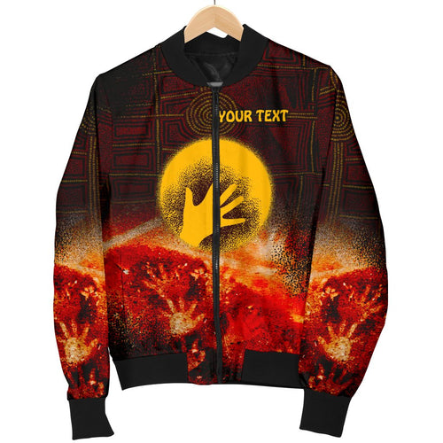 custom-aboriginal-womens-bomber-jacket-indigenous-flag-hand-art