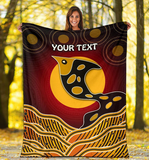 personalised-premium-blanket-aboriginal-dot-patterns-fish