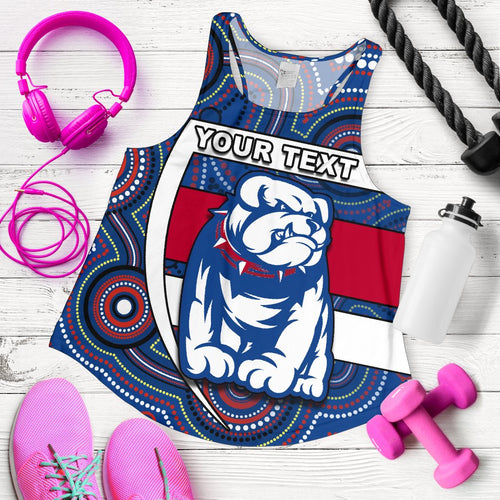(Custom Personalised) Western Football Bulldogs Women Racerback Tank Redamancy Indigenous Australian - Vibe Hoodie
