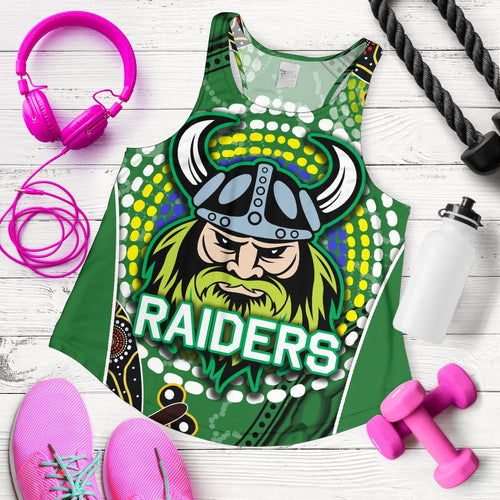 Raiders Women Racerback Tank Aboriginal - Vibe Hoodie