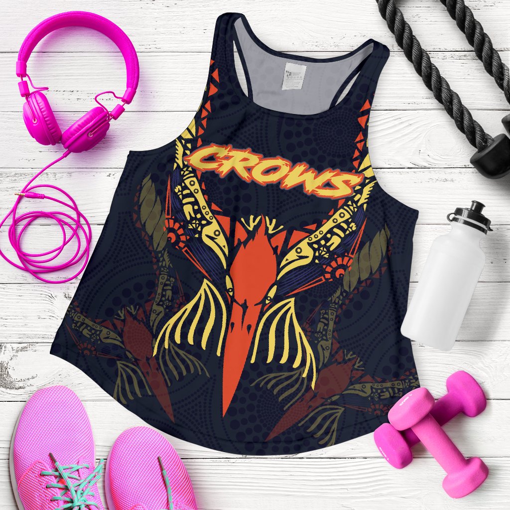 Adelaide Women Racerback Tank Simple Indigenous Crows - Vibe Hoodie