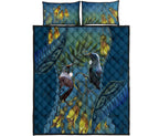 tui-bird-mix-kowhai-and-silver-fern-quilt-bed-set-blue