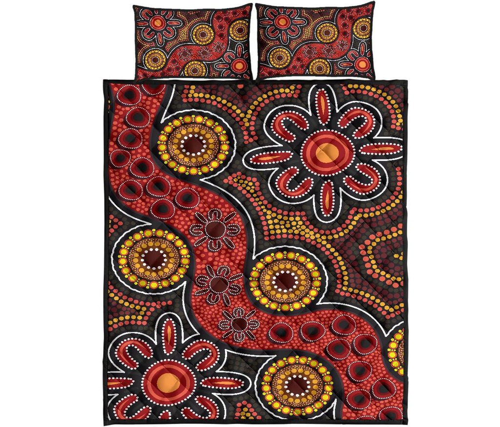 aboriginal-quilt-bed-set-indigenous-patterns-ver11