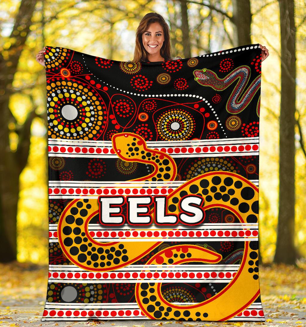 parramatta-eels-premium-blanket-tribal-style-black
