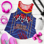 India Premier Women Racerback Tank Cricket Delhi Capitals Version DC - Vibe Hoodie