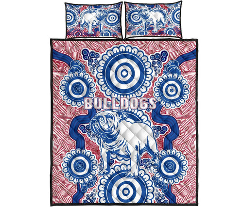 western-quilt-bed-set-bulldogs-simple-indigenous