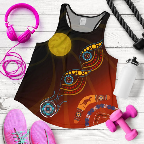 Women's Racerback Tank - Flowers On The - Vibe Hoodie